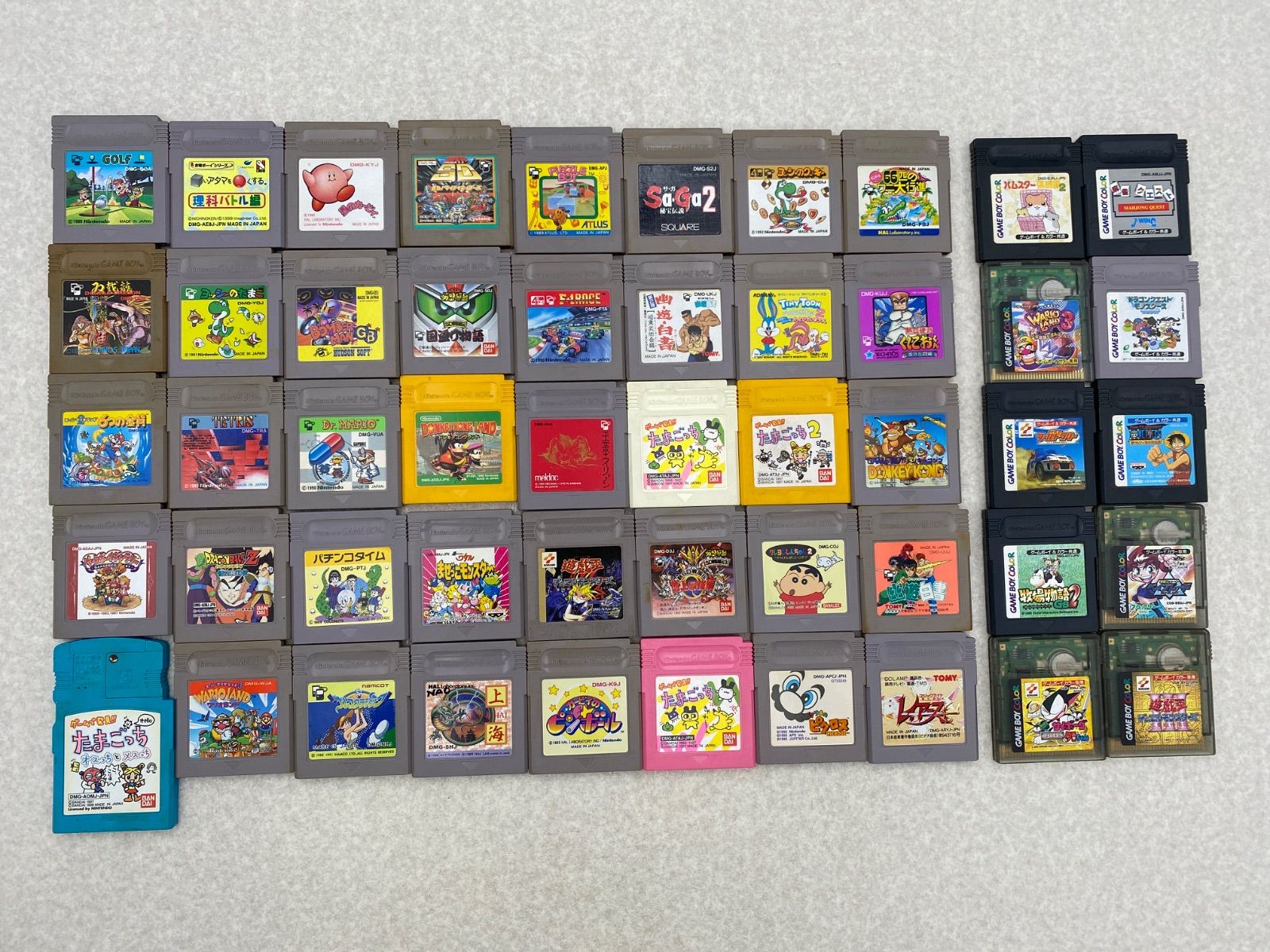 ゲームボーイソフト40点 ゲームボーイカラーソフト10点