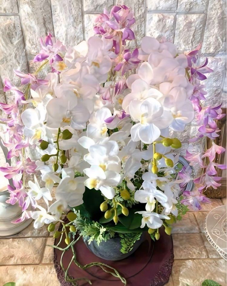 光触媒 2024 人工観葉植物 ウォールグリーン フェイクグリーン 胡蝶蘭