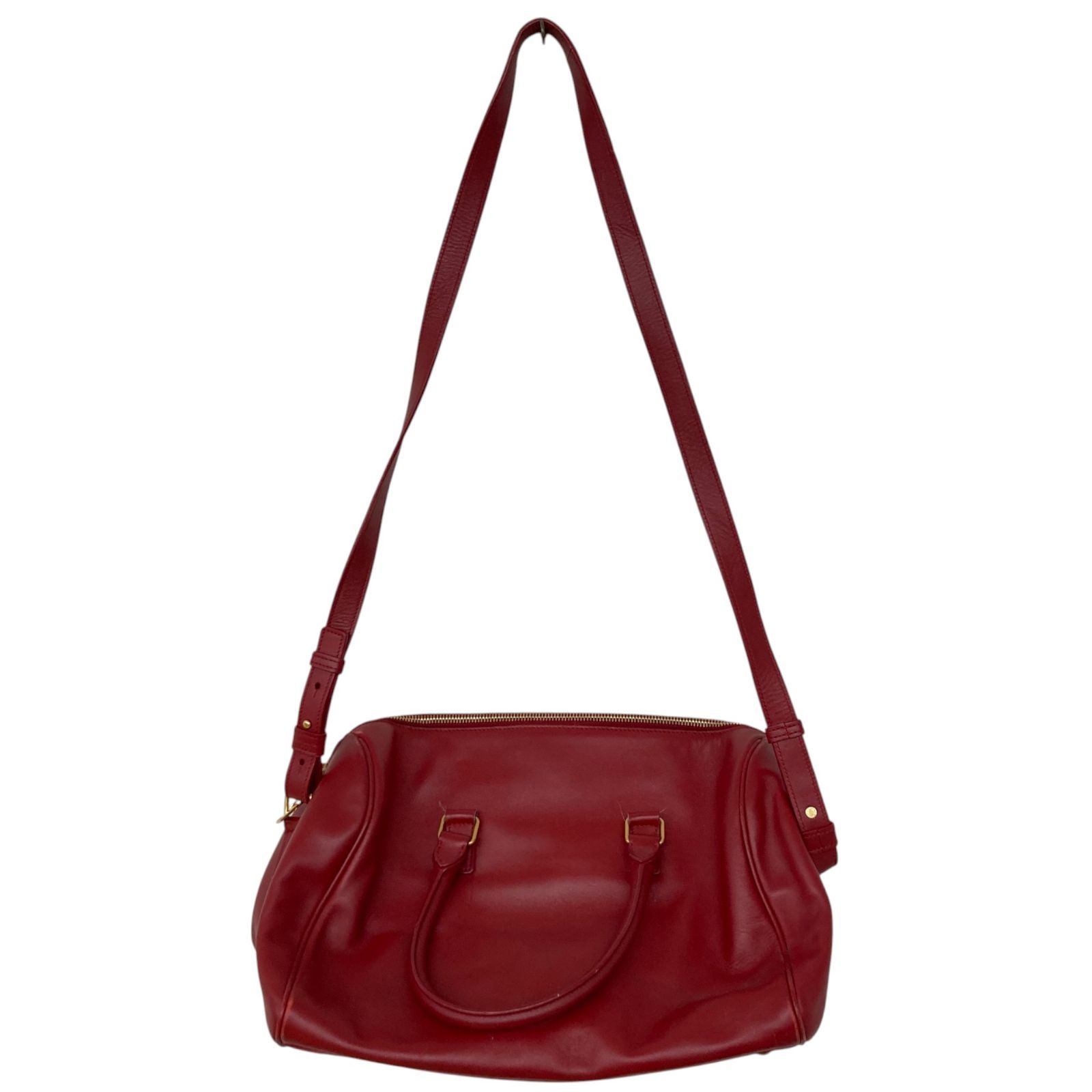 赤 ショルダーバッグ