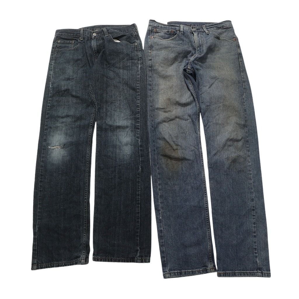 B品 古着卸 リーバイス 505 デニム パンツ 6枚セット メンズ 30 32 34 フェード ヒゲ コインポケット 古着 NC1638