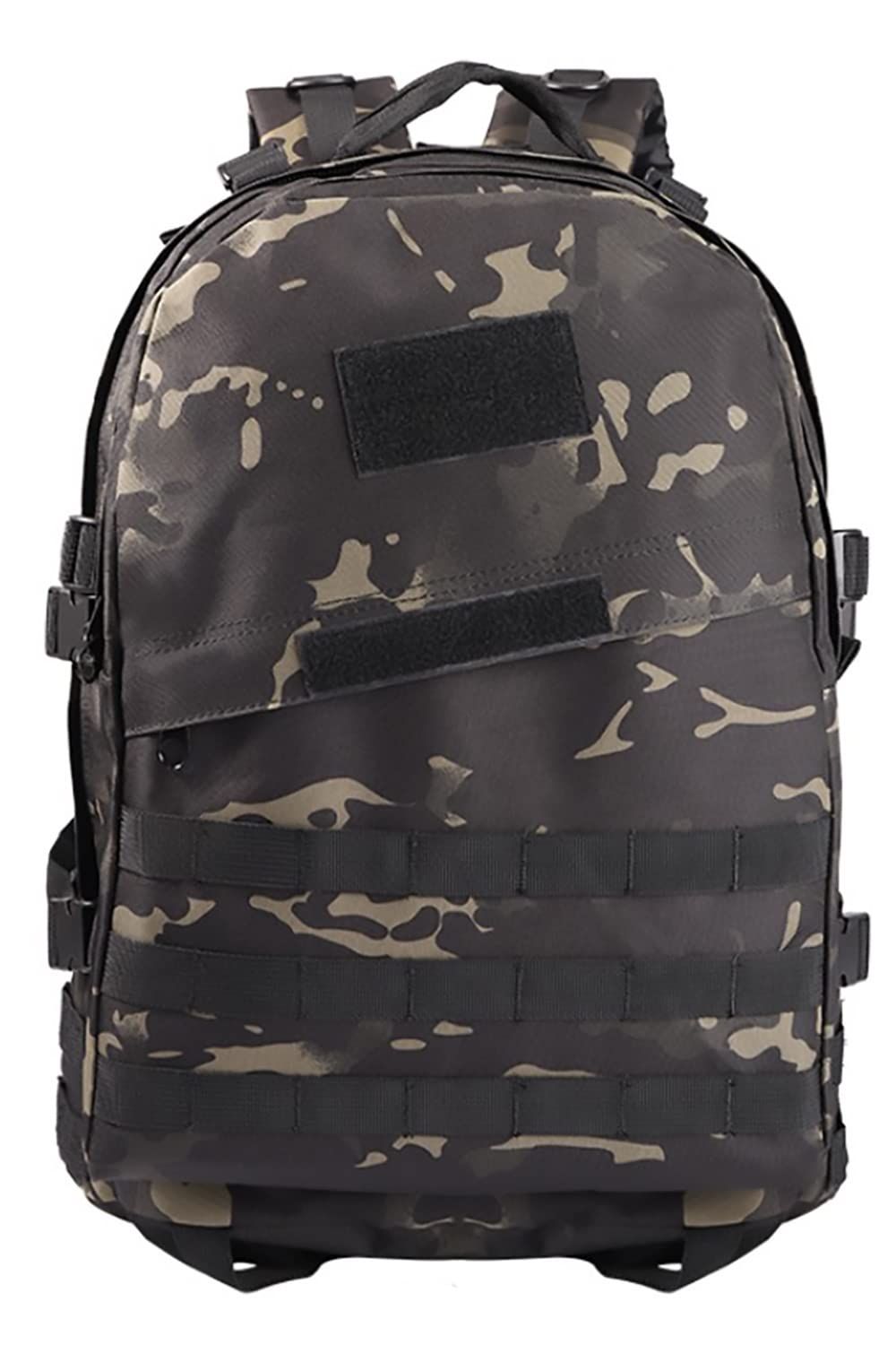 [nanaperi] 登山リュックサック 迷彩 バックパック アウトドアリュック メンズ 40L 大容量 ミリタリー リュック 軽量 (黒CP) [黒CP]
