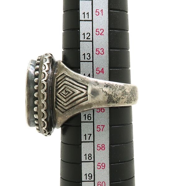 Jean Paul GAULTIER マリア シグネットリング Silver 17号 青 シルバー