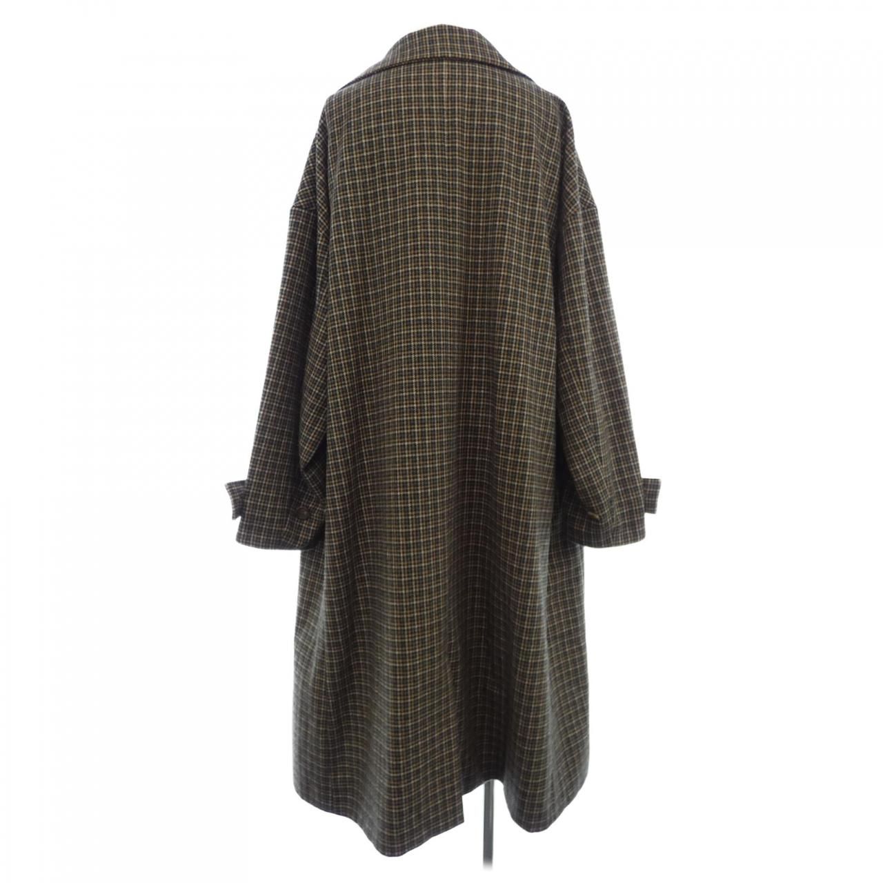 新品！CARL VON  LINNE ロングコートM 新品！CARL VON LINNE ロングコートM 一重仕立てのステンカラー