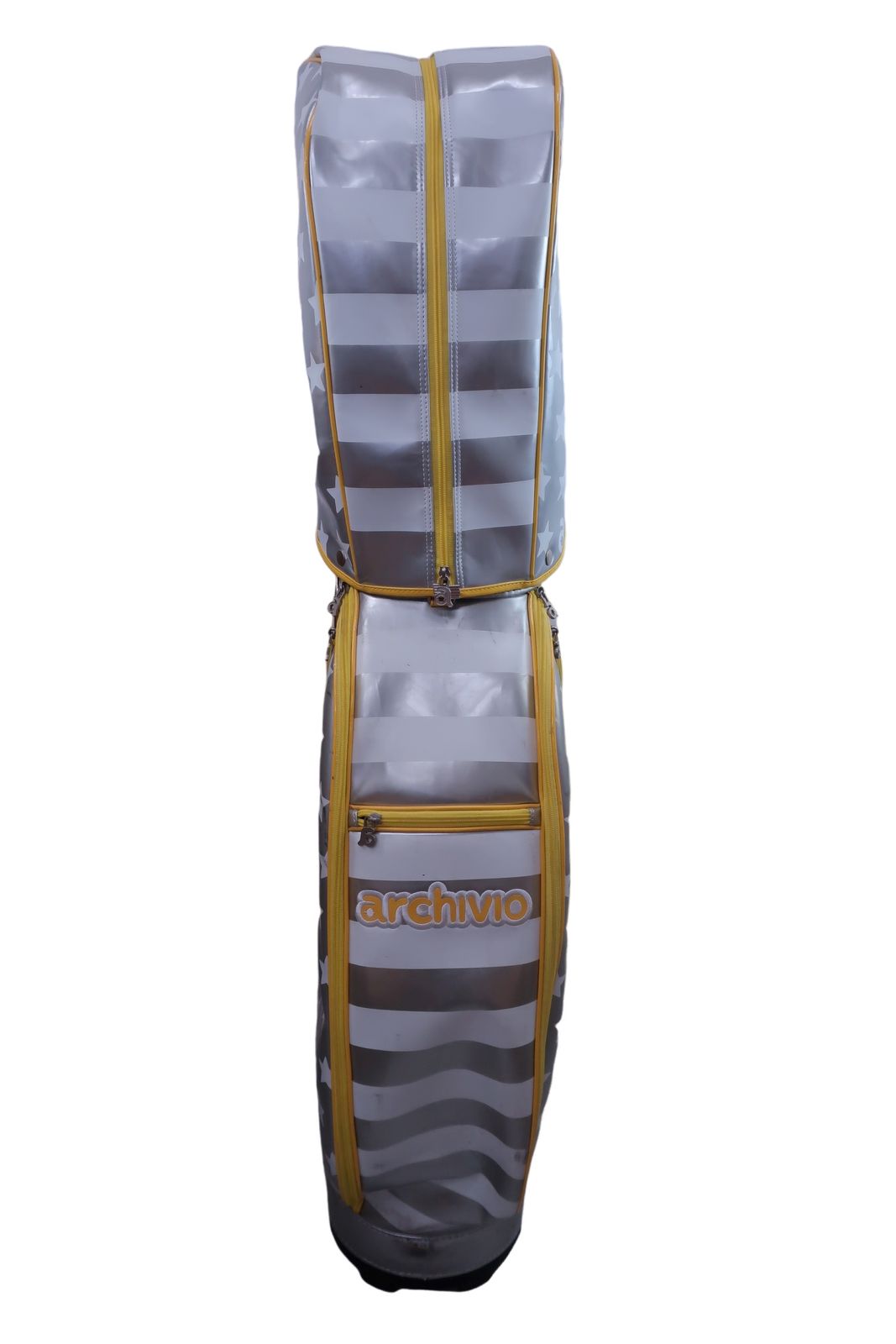 archivio(アルチビオ) キャディバッグ シルバー / イエロー 6口 ゴルフ