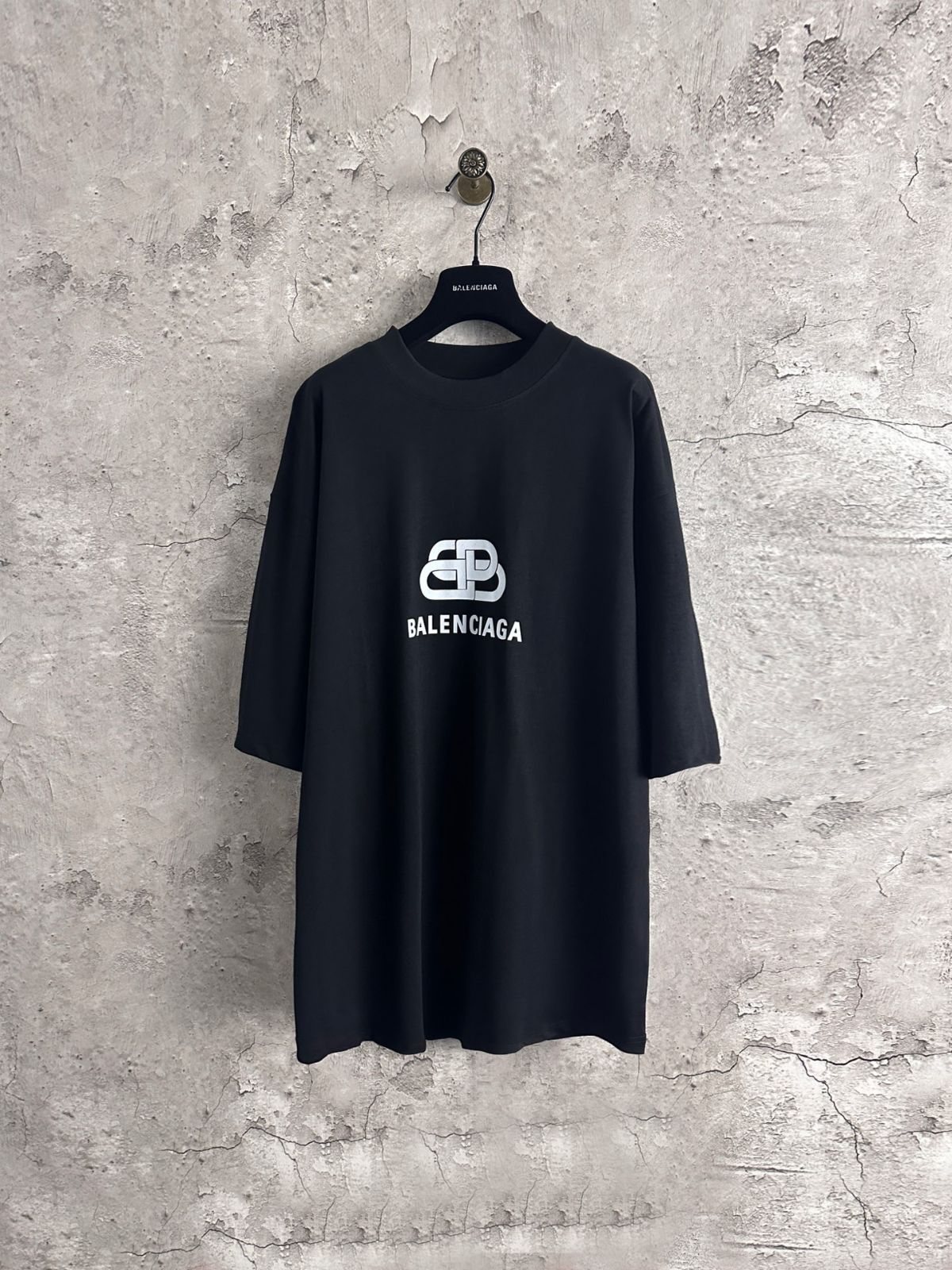 BALENCIAGA ファッション シンプル ロゴ 半袖Tシャツ 男女兼用