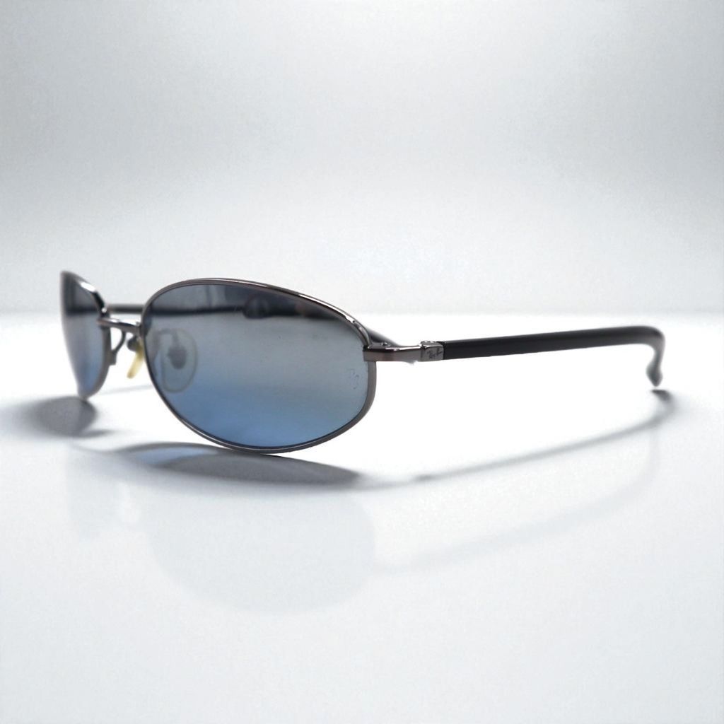 Ray-Ban オーバル サングラス ブラック メタルフレーム RB3230 004|7C 55-18 135