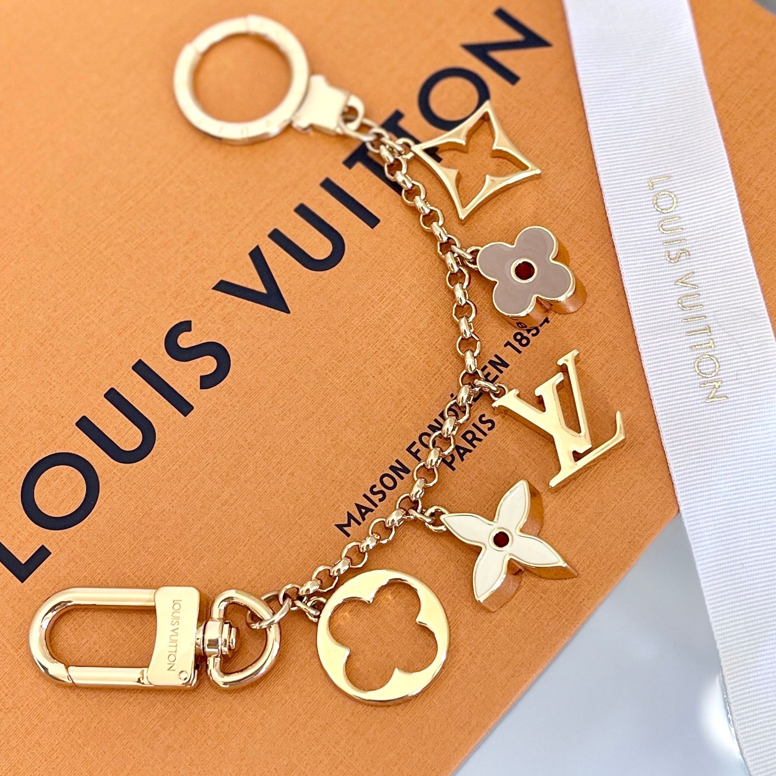Louis Vuitton 2019 SS Fleur De Monogram Bag Charm (M67119)