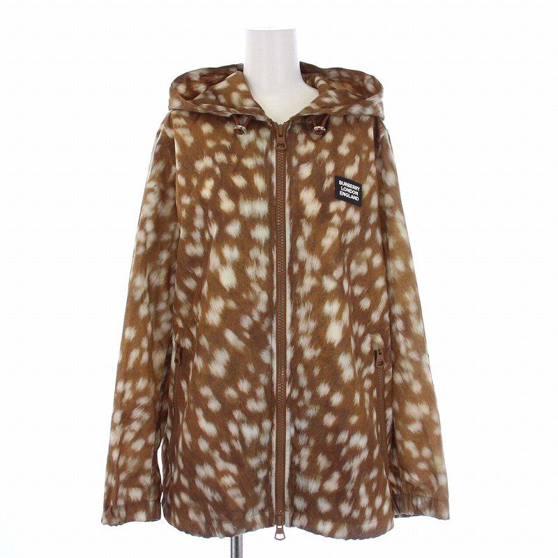 バーバリー BURBERRY Everton Deer Print Hooded Nylon Jacket