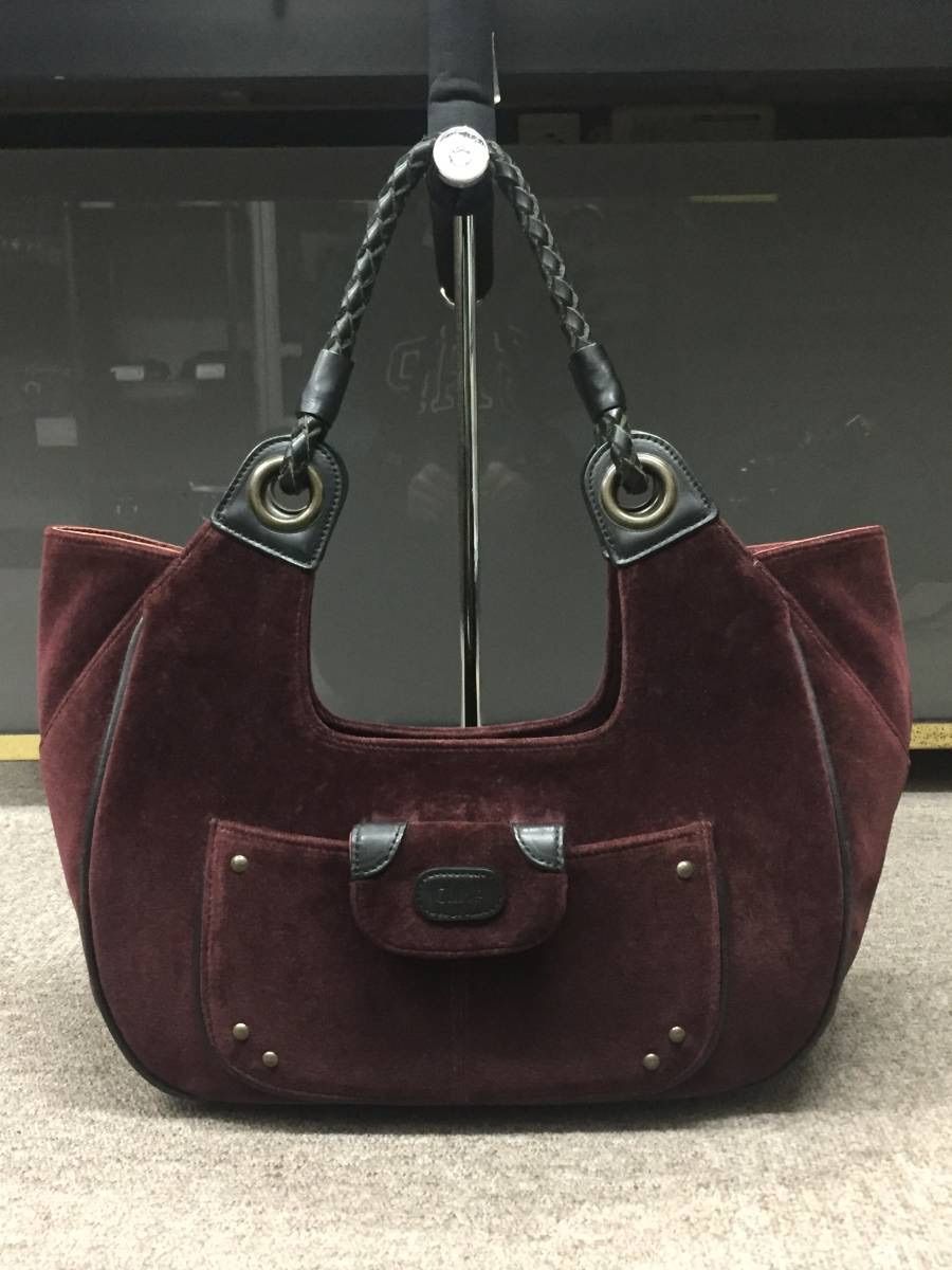 美品!格安!chloe クロエ ベロア ベルベット レザー 美品!格安!chloe クロエ ベロア ベルベット レザー