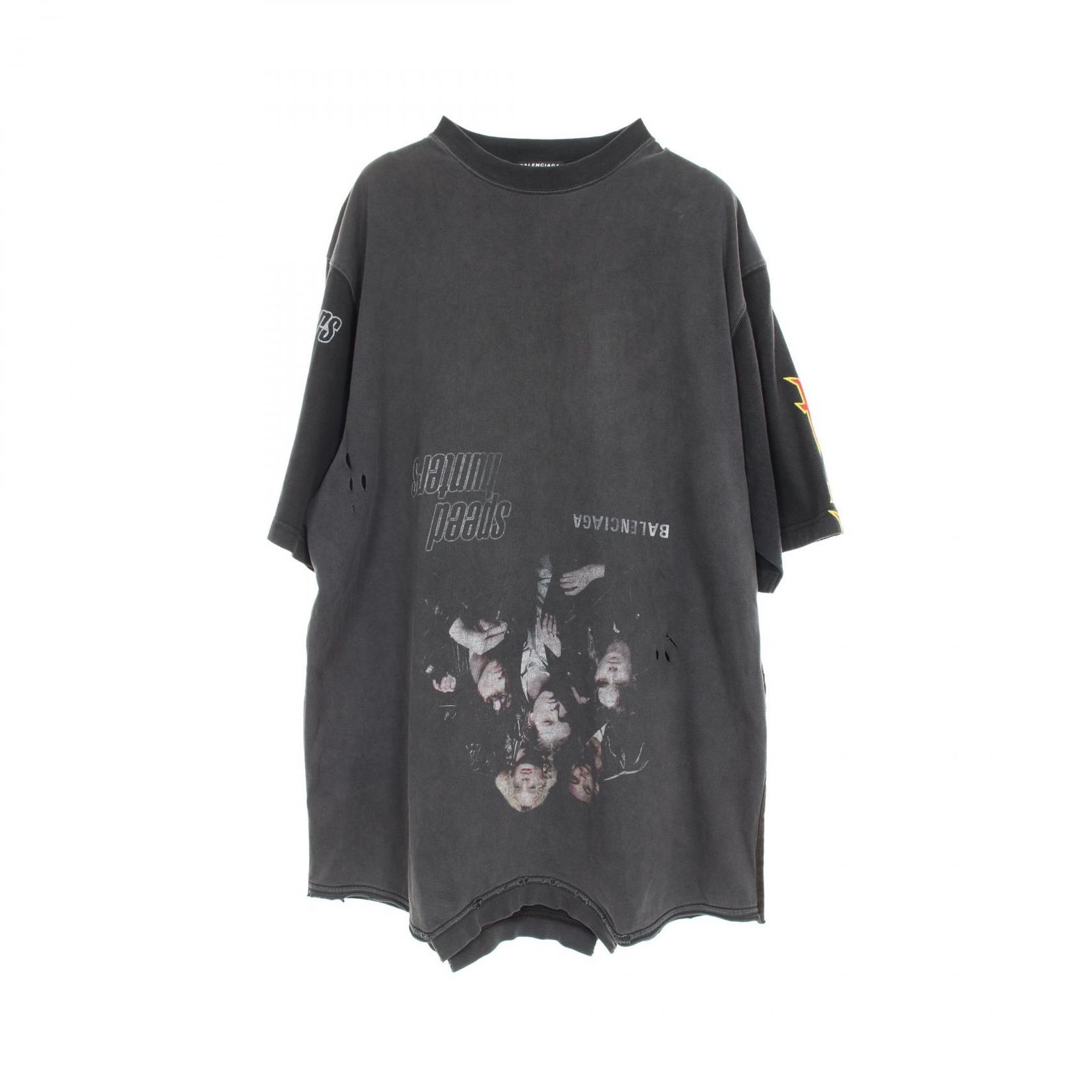 バレンシアガ BALENCIAGA カットソー スピードハンターズアップサイドダウン 698811 コットン Tシャツ ユニセックス Used A