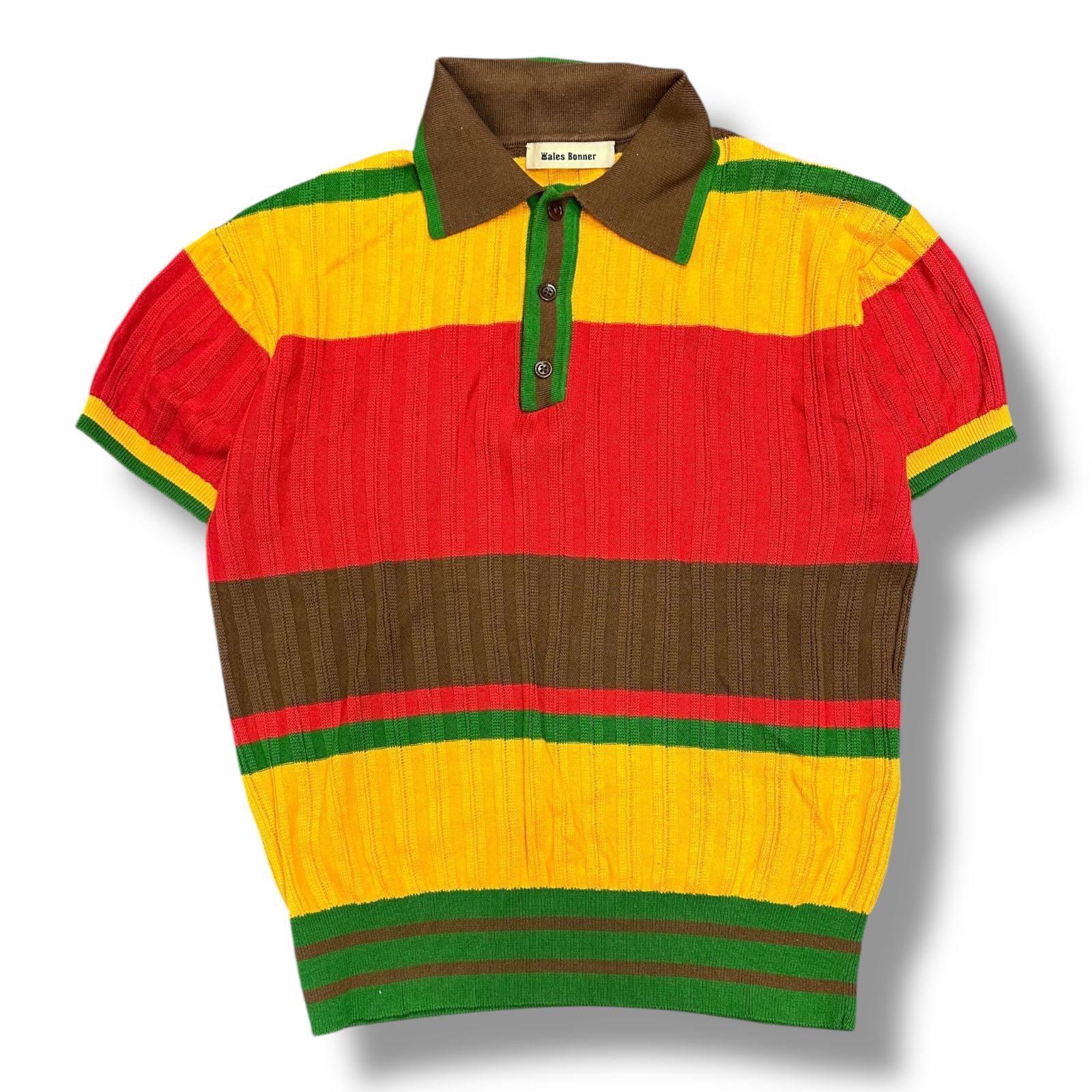 [WALES BONNER] サマーニットポロ WALES BONNER(ウェールズボナー)｜Valley Knit Polo(ヴァリー