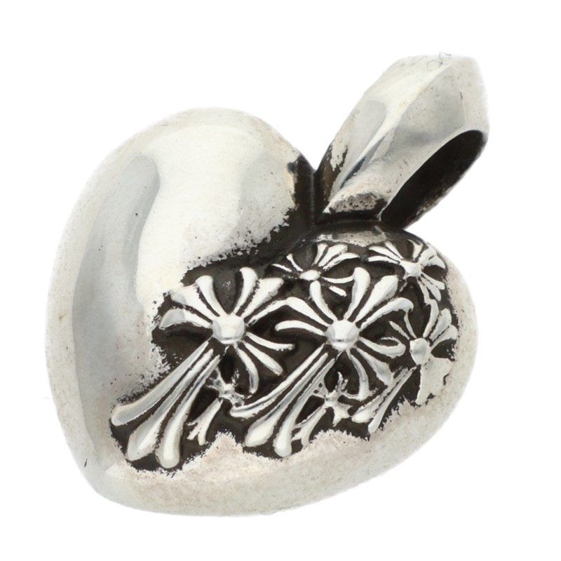 クロムハーツ RIP HEART シルバーネックレストップ メンズ