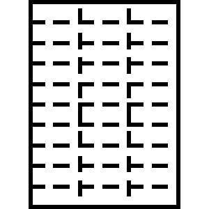 【新品・3営業日で発送】トヨシコー A4 厚紙 縦10面×横3面 30分割／マイクロミシン目 (サイズ:A4 数量:100枚／1包み)