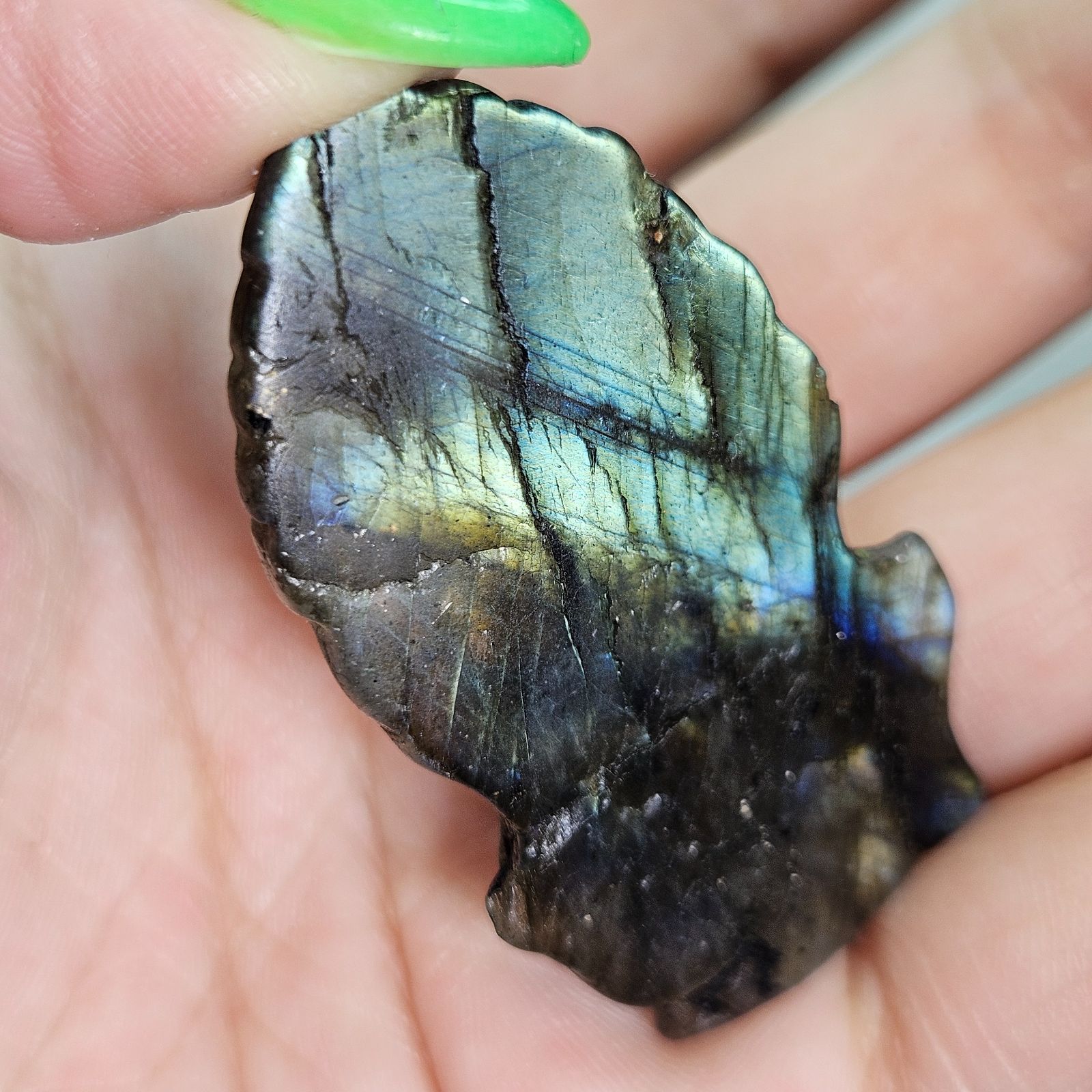 ラブラドライトカービングガネーシャ