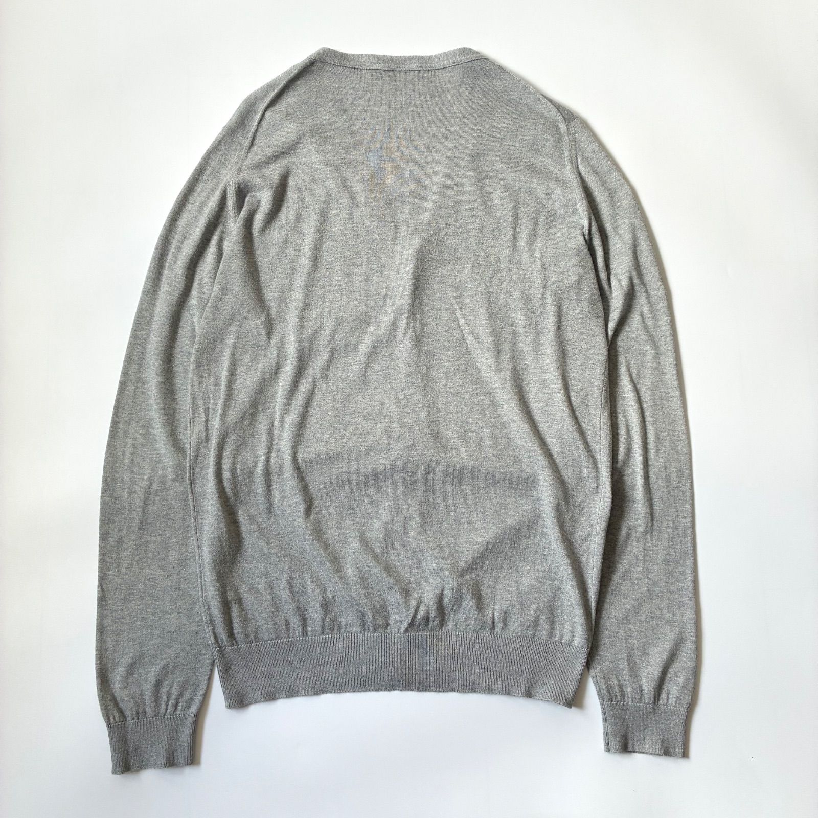 JOHN SMEDLEY / シーアイランドコットン 30ゲージ Vネック カーディガン