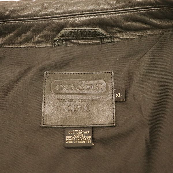 COACH レザージャケット