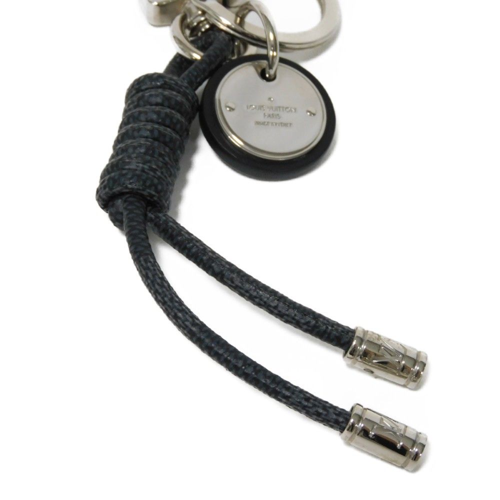 LOUIS VUITTON ルイ・ヴィトン レザー ロープ ブラック グレー LV