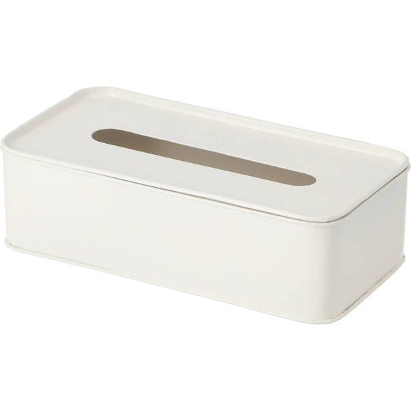 【まとめ】ブリキティッシュケース　ＩＶＯＲＹ 【×6セット】