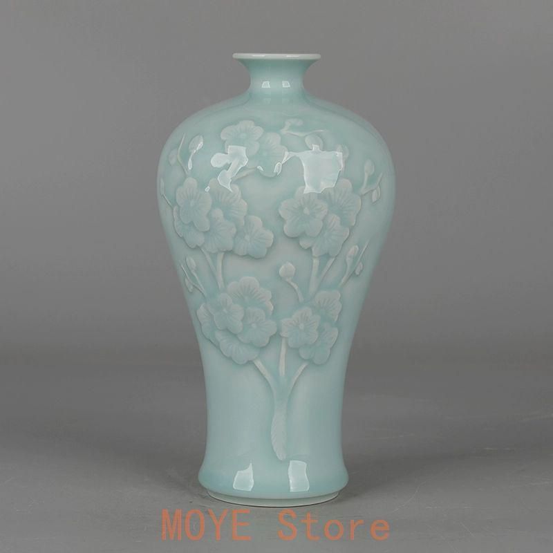 龍鳳紋甜白釉転心瓶 景徳鎮 現代工芸品 美術品 置物 龍鳳紋甜白釉転心瓶 景徳鎮 現代工芸品 美術品