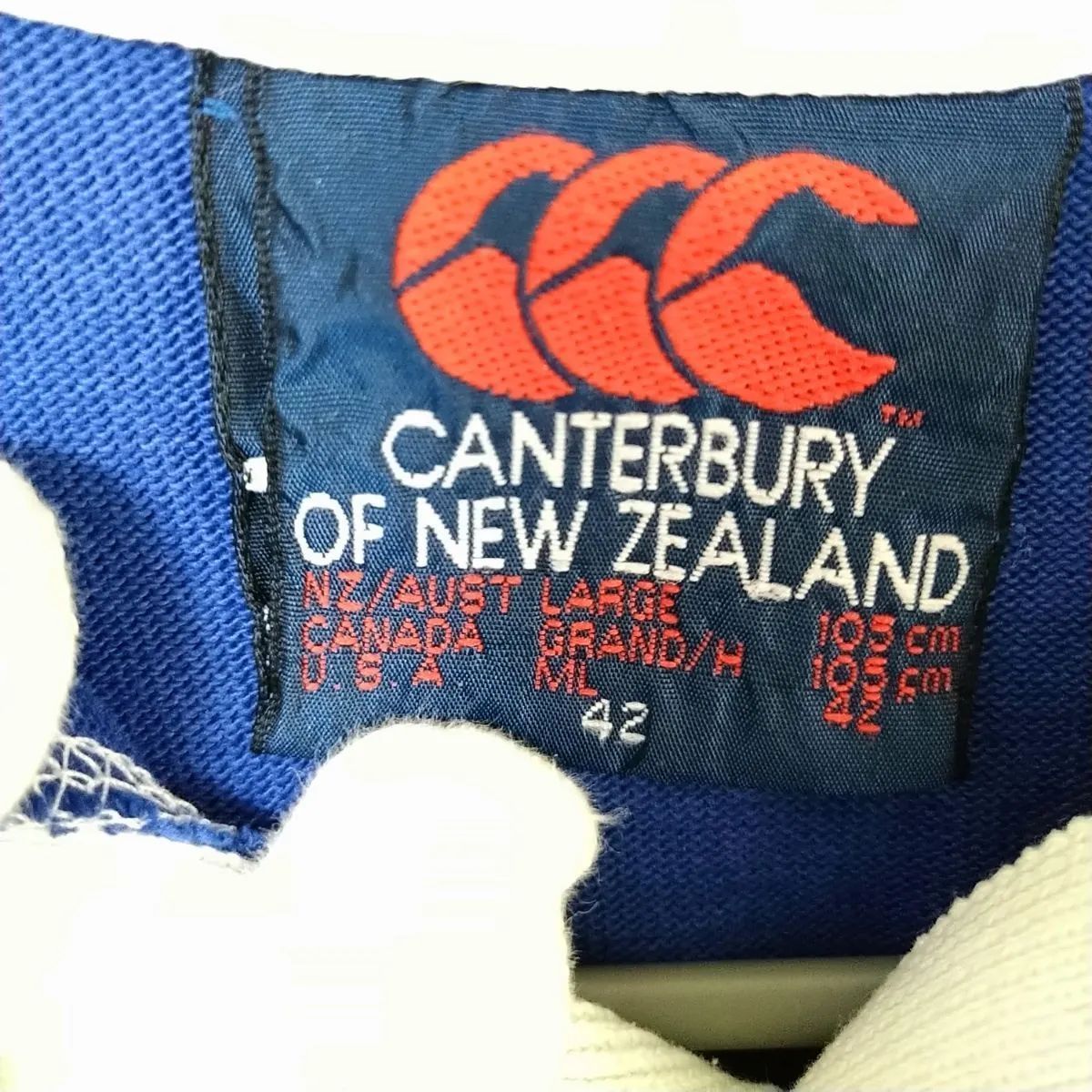 90年代 希少 カンタベリー CANTERBURY ラガーシャツ メンズL～XL相当