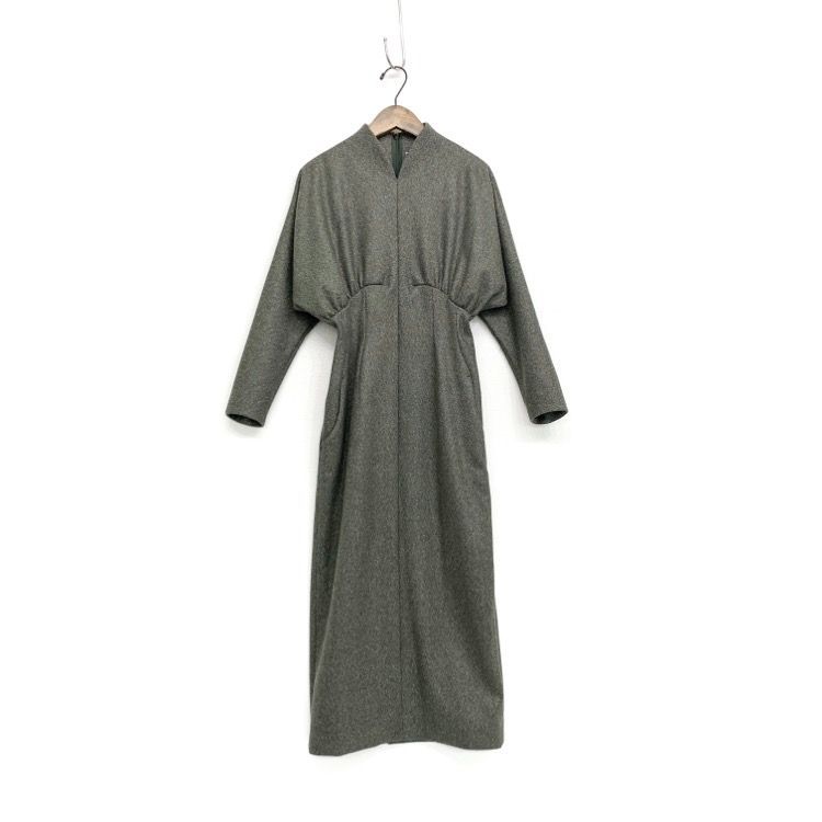 未使用品 22AW Mame Kurogouchi マメクロゴウチ Melange Flannel Dress