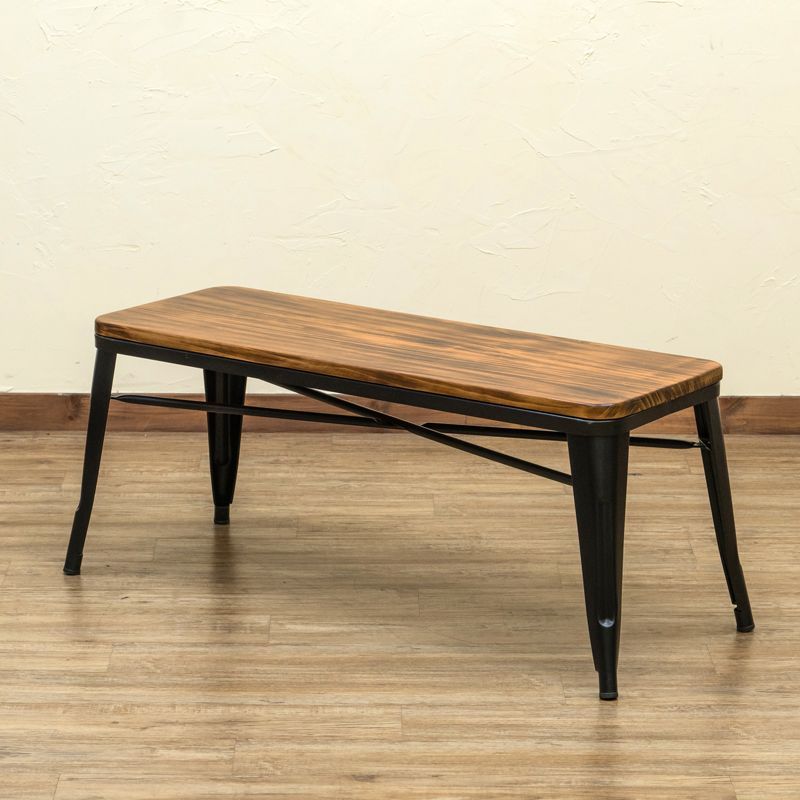 【最大80％OFF】 ベンチ 長椅子 ヴィンテージ 50’s アメリカン バー カフェ レトロ 木製座面 とにかくカッコいいレトロなベンチ 二人掛け ブラック シルバー 2色展開 JH-04 1.6 Mercury ヴィンテージベンチ サマーセール。