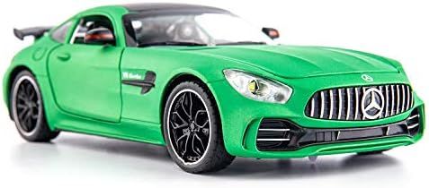 BDTCTK 1|24 ベンツ AMG GTR おもちゃの車 モデルカー 亜鉛合金プルバック おもちゃの車 音と光付き 子供 男の子 女の子 ギフト グリーン