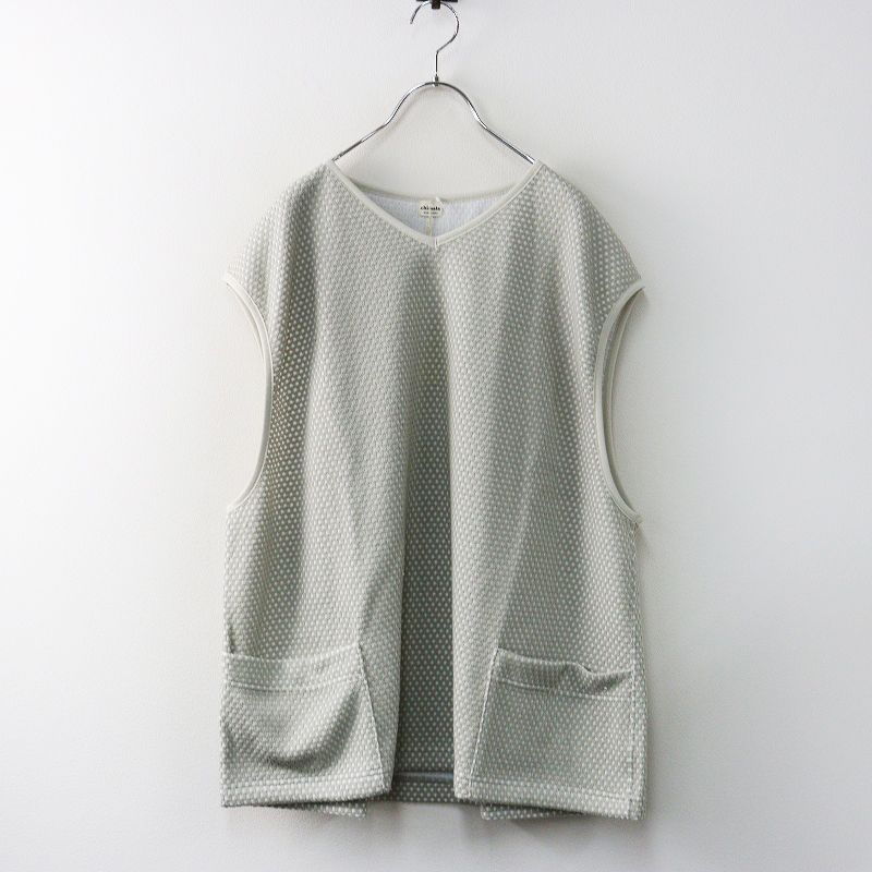 2025SS ジャーナル ラックス journal standard luxe チマラ chimala JAQUARD KNIT VEST L グレー 2400014633832