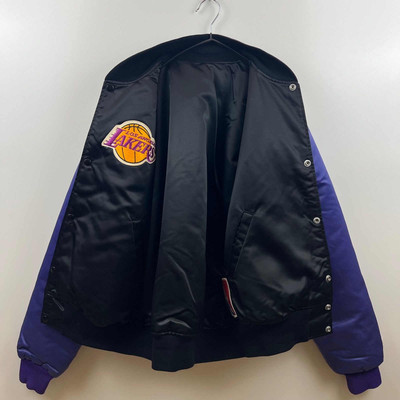 STARTER 90s vintage NBA Lakers reversible stadium jacket L 