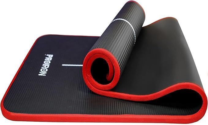 豊富な，新作登場 【在庫処分】PROIRON 高級 ストレッチ マット ピラティスマット 10mm 15mm 高密度 NBR(ニトリルゴム) エクササイズ フィットネス u0026 トレーニング向け 持ち運び用ストラップ付き 応募券