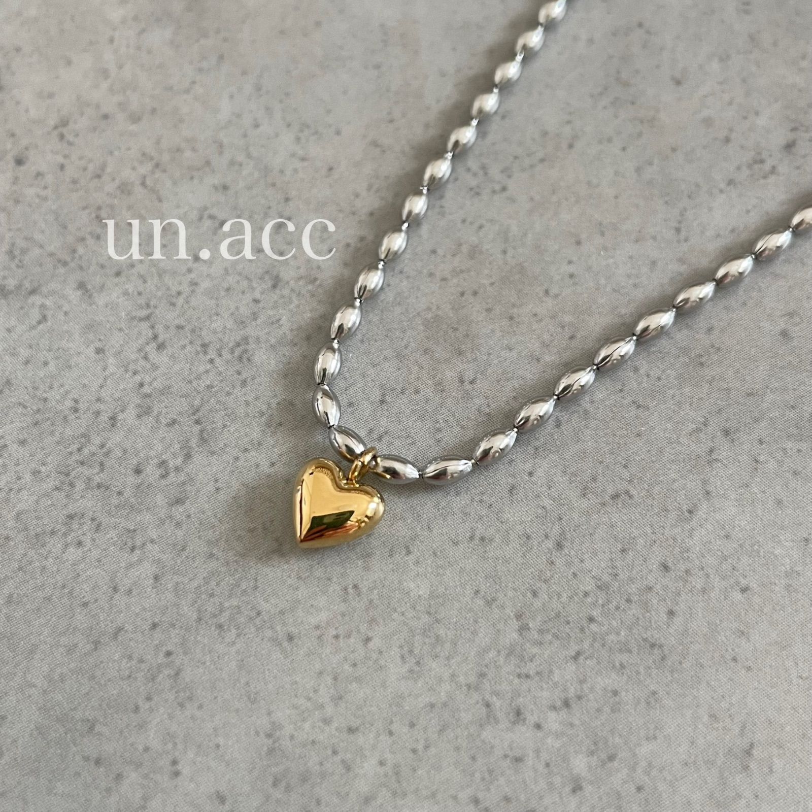 ステンレス シルバー ゴールド ミニ ハートネックレス 華奢 ステンレス シルバー ゴールド ミニ ハートネックレス 華奢