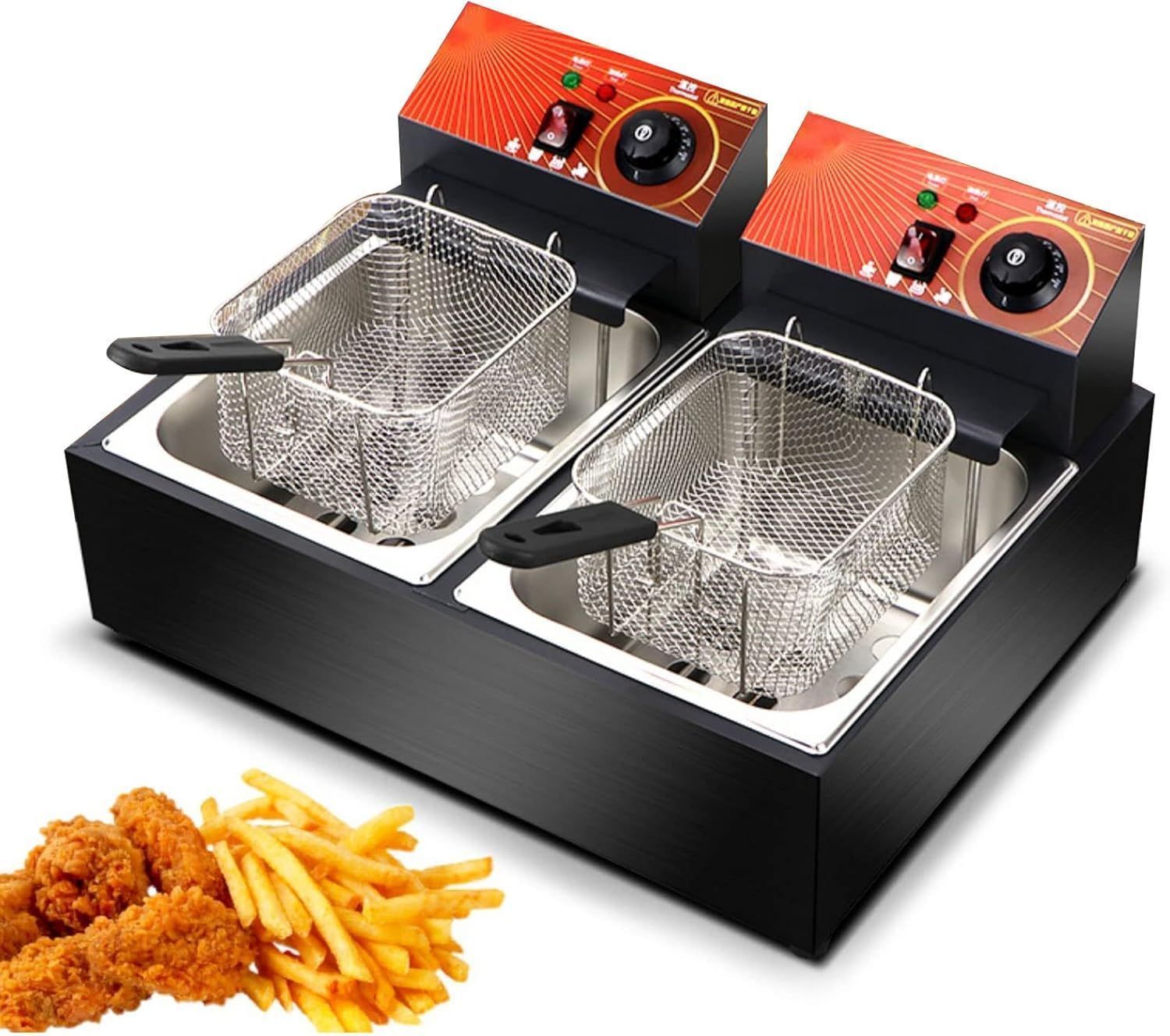 卓上フライヤー ステンレス鋼 ガスフライヤー 大容量30L 家庭用/業務用