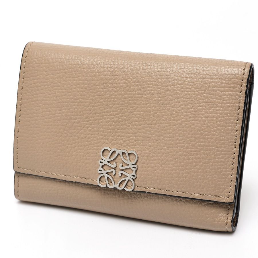 【美品】LOEWE ロエベ　アナグラム　バーティカルウォレット スモール サンド LOEWE ロエベ （LOEWE） アナグラム バーティカル ウォレット