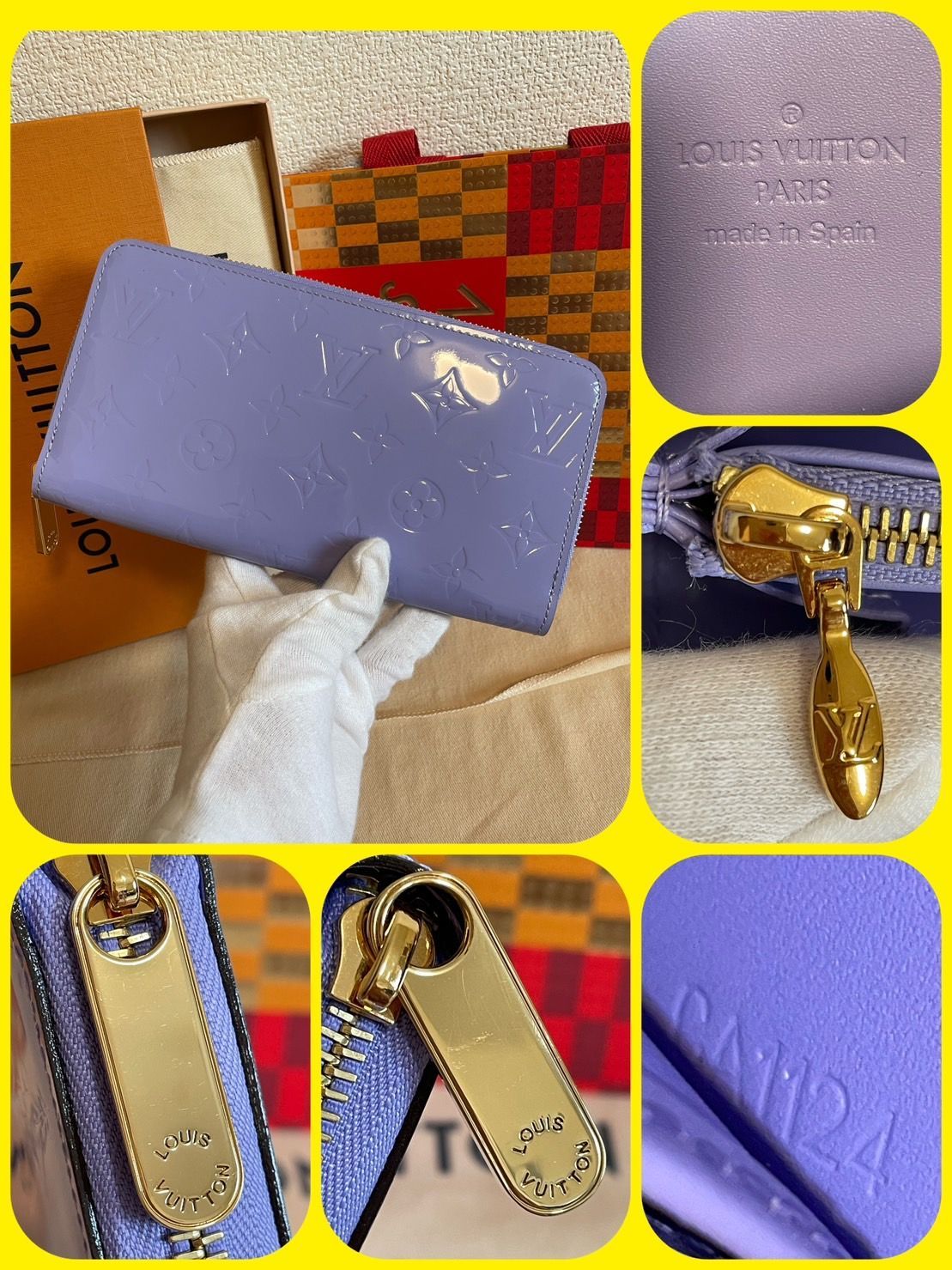 新品未使用】 ルイヴィトン モノグラム ヴェルニ リラ ジッピー 長財布 