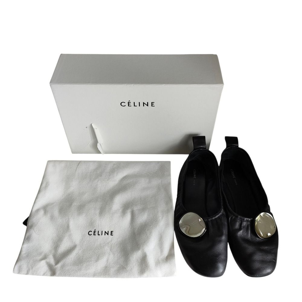 良品 CELINE セリーヌ フィービー期 レザー バレエシューズ