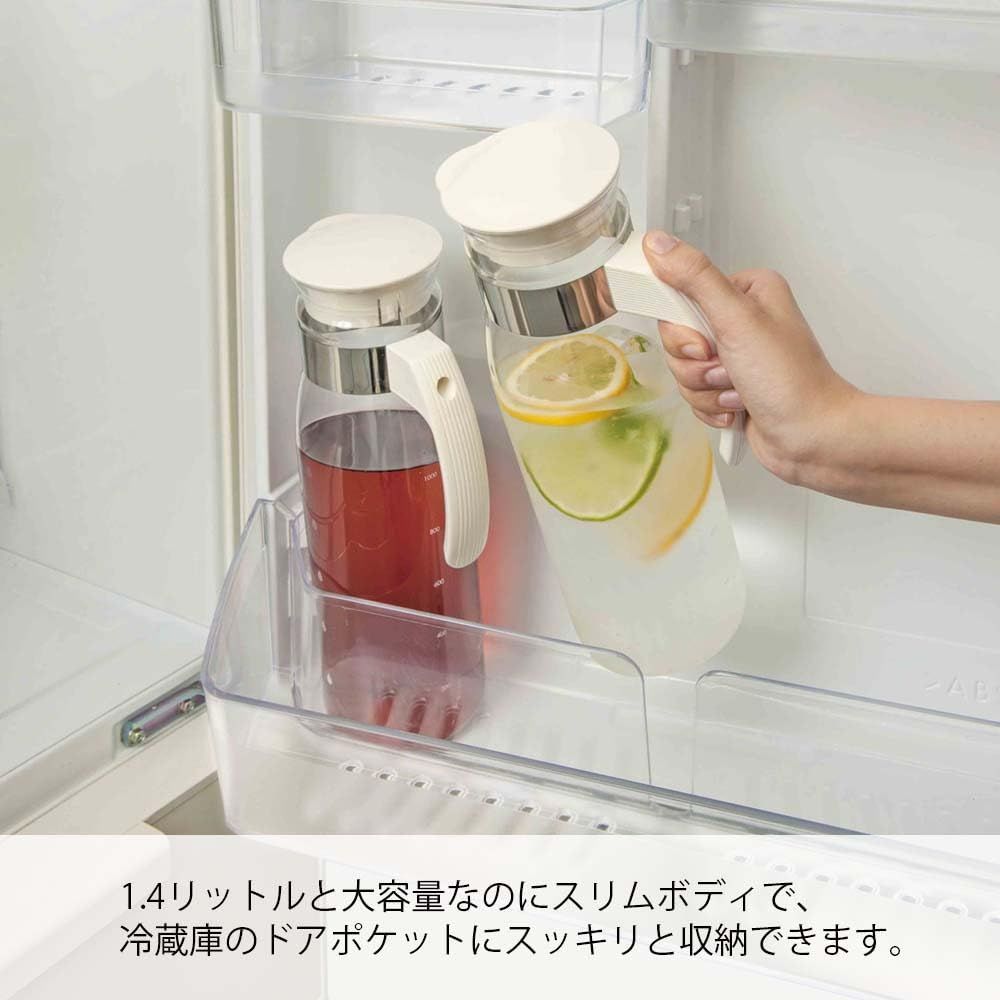 人気商品】冷蔵庫 ポット スリム N オフホワイト HARIO(ハリオ) 1400ml 日本製 麦茶ポット プレゼント ギフト 贈り物  RPLN-14-OW - メルカリ