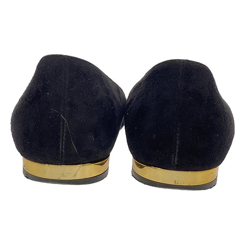 BALDAN / バルダン | スエード ポインテッドトゥ フラットパンプス