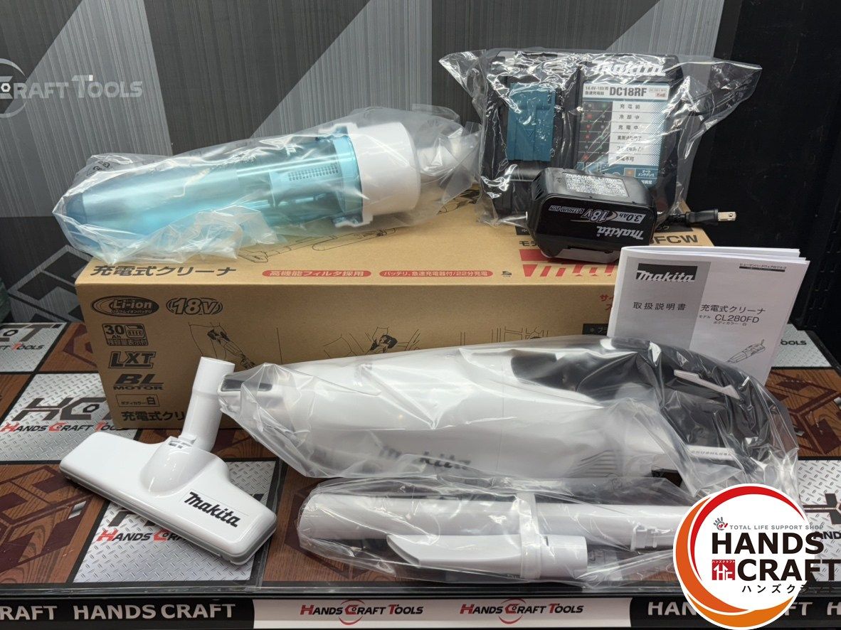 〇 ♥ マキタ Makita CL280FDFCW 18V 充電式クリーナー バッテリ×1 充電器付き ハンズクラフト佐賀