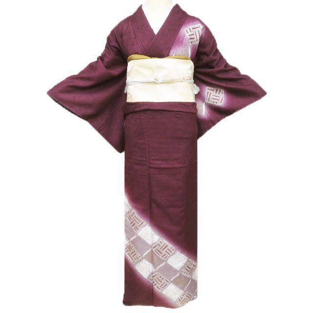 着物　付け下げ　新品 付下げ 付け下げ 汕頭刺繍 レディース 正絹 ピンク 身丈160.5cm