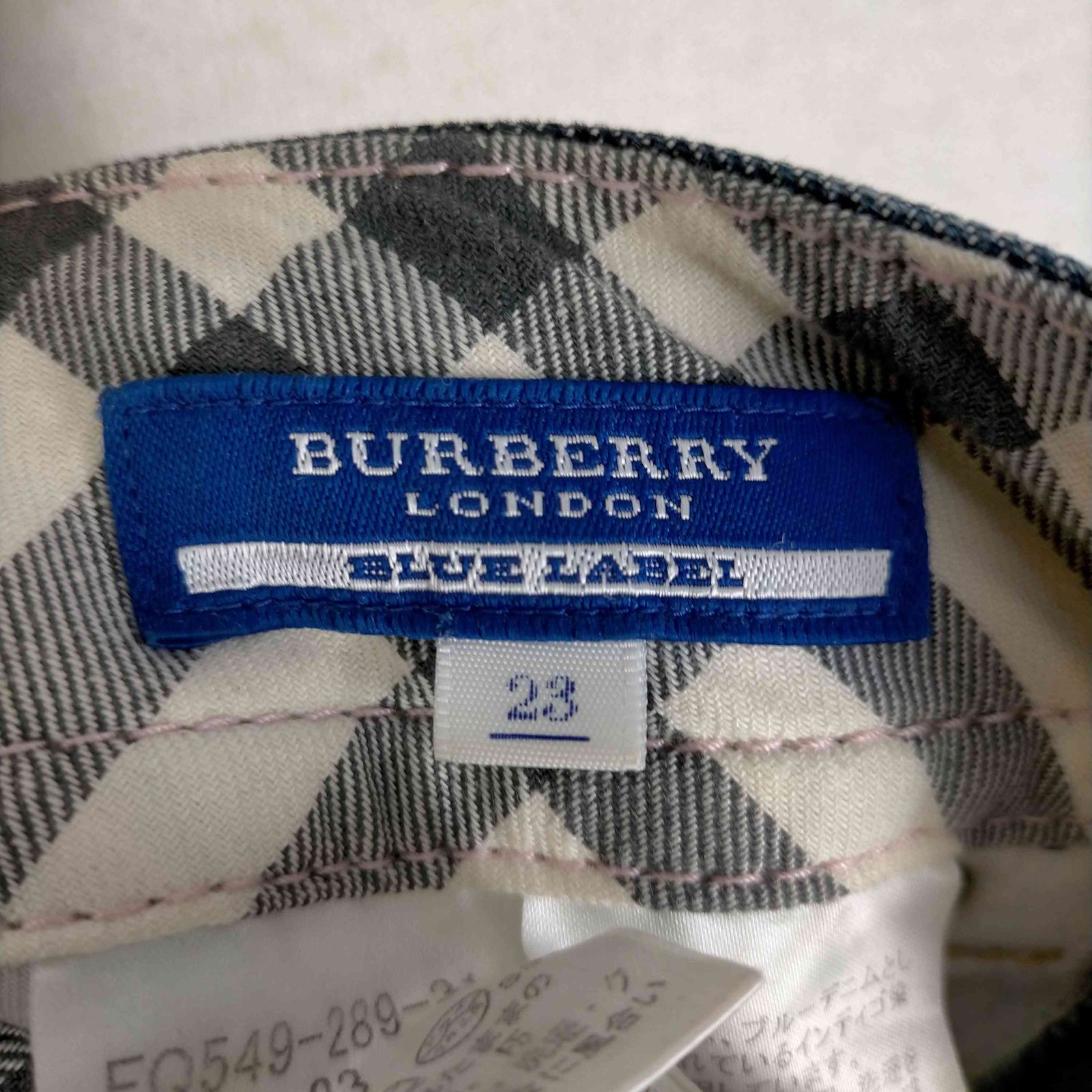 バーバリーブルーレーベル BURBERRY BLUE LABEL デニムカプリパンツ