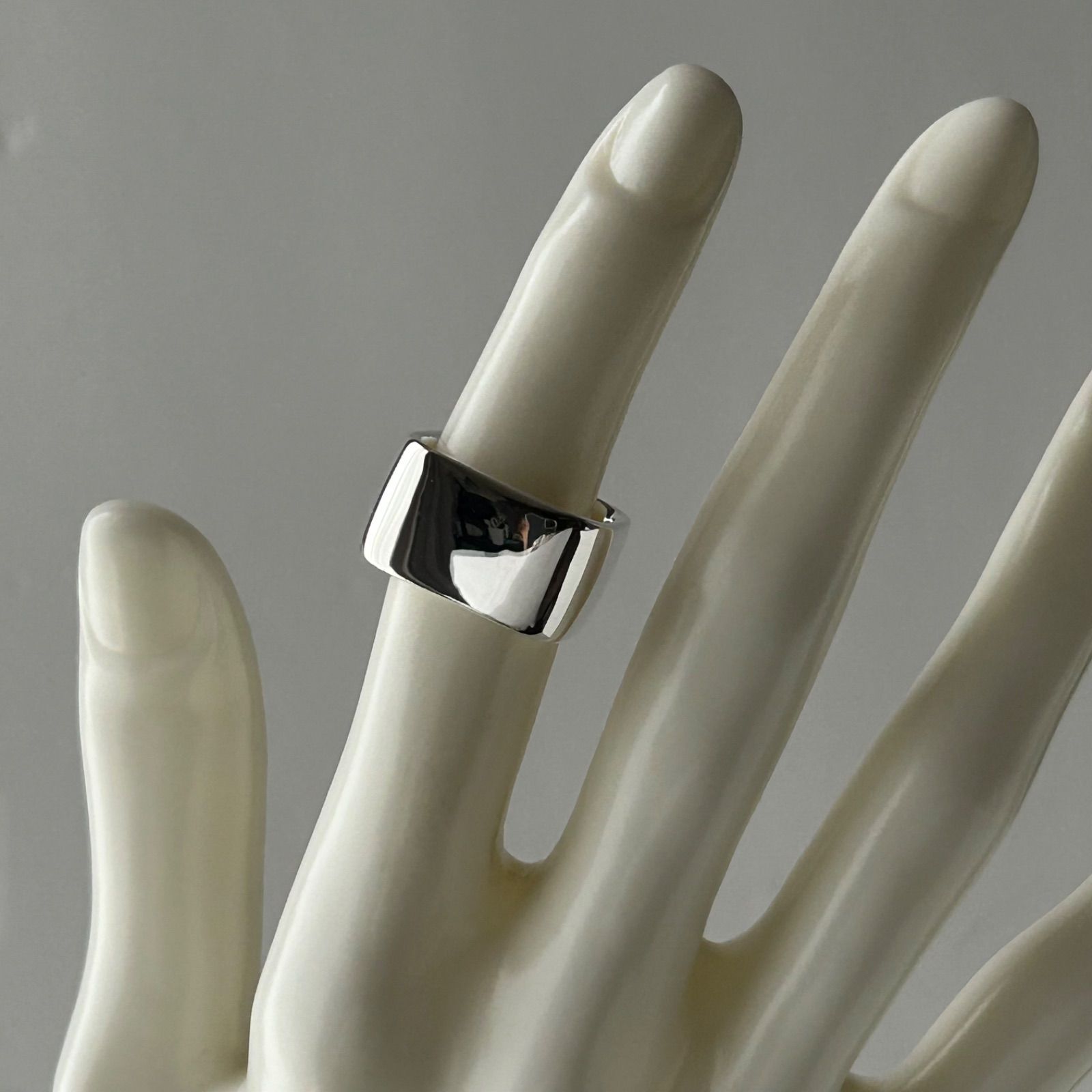 希少ジョージジェンセンスクエアリング指輪