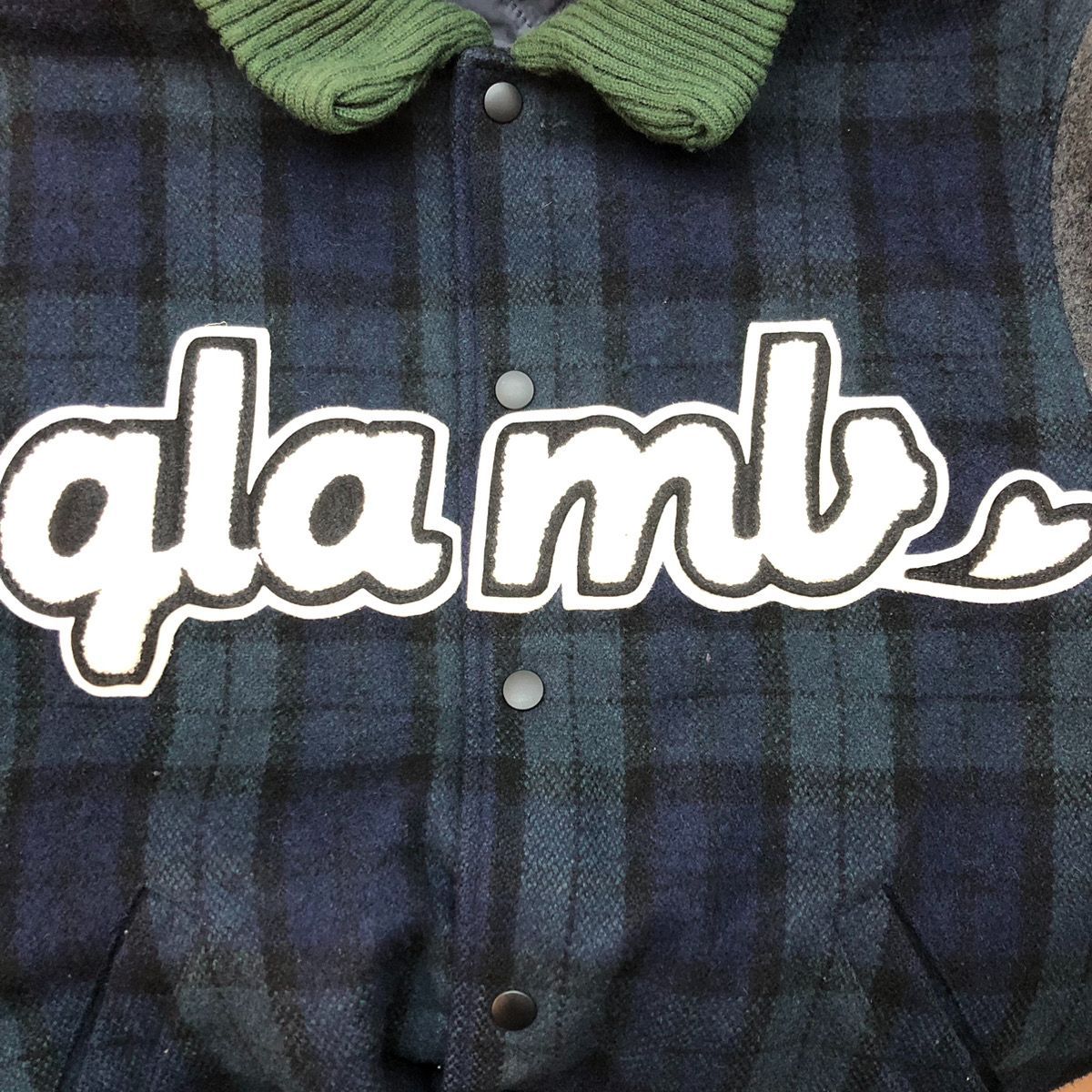 glamb グラム ロゴワッペン ウールスタジャン - メルカリ