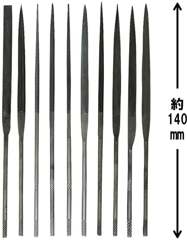  イーバリュー E-Value 精密ヤスリ 10本組 鉄工ヤスリ ヤスリ