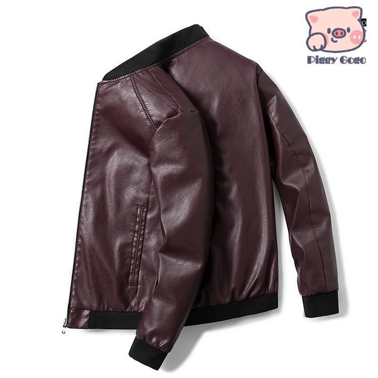 メンズ レザージャケット シンプル きれいめ ブルゾン ジャンパー