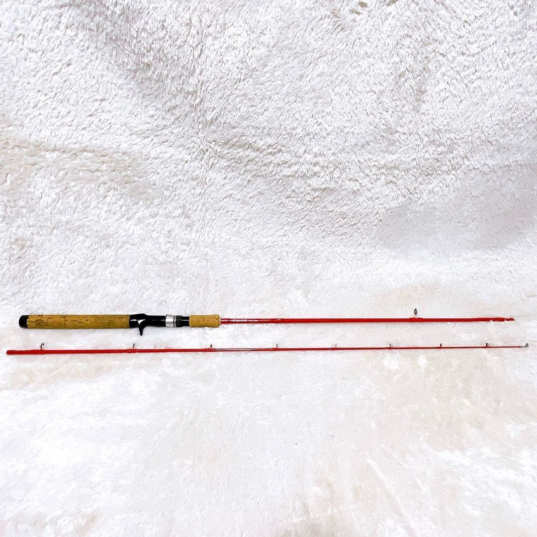 PALMS FLAME パームス フレイム FGC-664 バスロッド 2ピース PROTRUST プロトラスト ロッドケース付き 赤