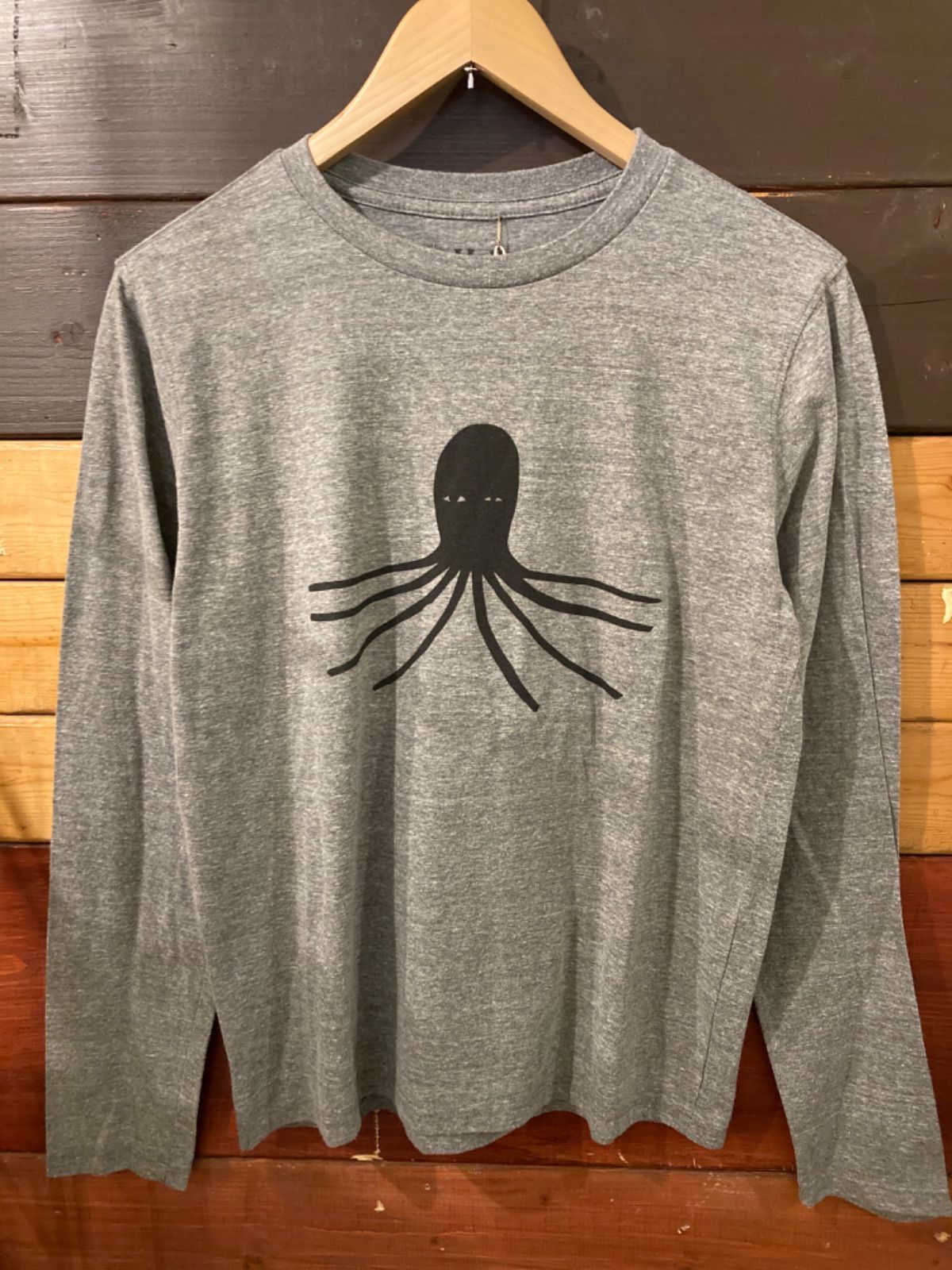 Mollusk】Womens Octopus Long Sleeve Tee／Heather Grey - ◇◇From