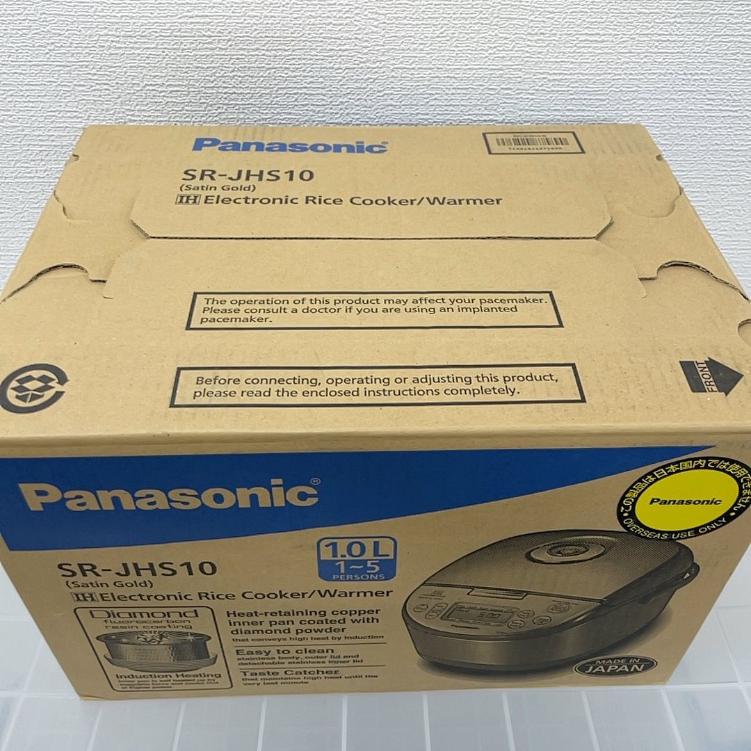 海外向け】Panasonic IH炊飯ジャー SR-JHS10 220V - メルカリ