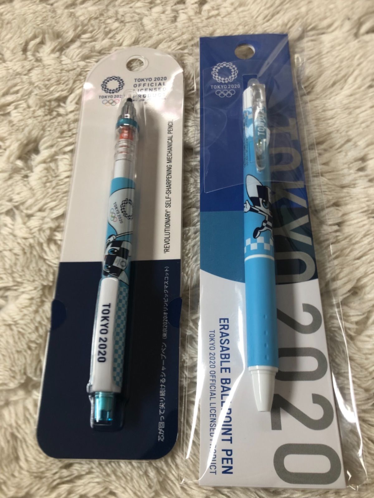 東京オリンピック限定デザイン 先が尖り続けるシャープペンと擦ると 
