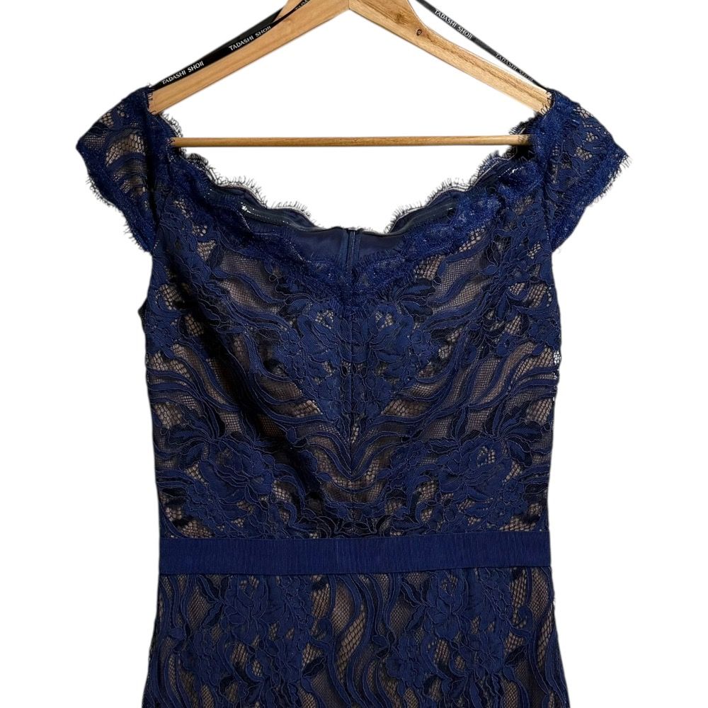 美品 TADASHI SHOJI タダシショージ オフショルダー ひざ丈