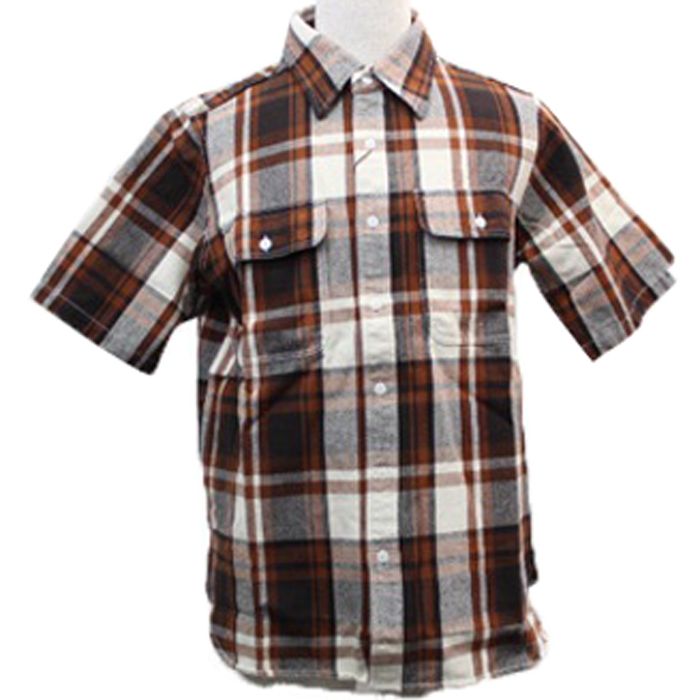 エイプ A BATHING APE 半袖シャツ 茶色 L 未使用 